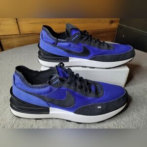 Nike Waffle One Racer Blue Shoes Mens 13 Royal Black White Sneaker DA7995-400